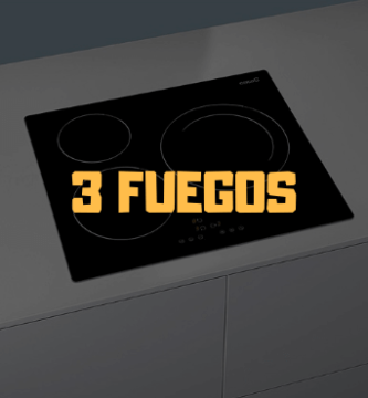 placa induccion 3 fuegos